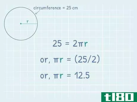 Image titled Find the Area of a Circle Using Its Circumference Step 3