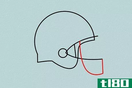 Image titled Draw a Football Helmet Step 4