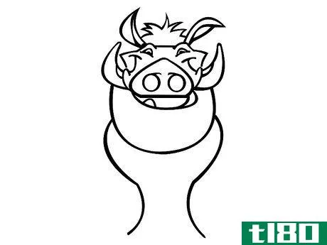 Image titled Draw Pumbaa from the Lion King Step 15