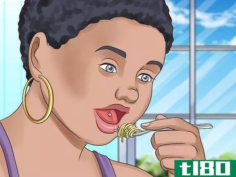 Image titled Eat with a Tongue Piercing Step 6