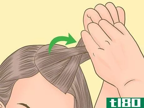 Image titled French Braid Short Hair Step 5