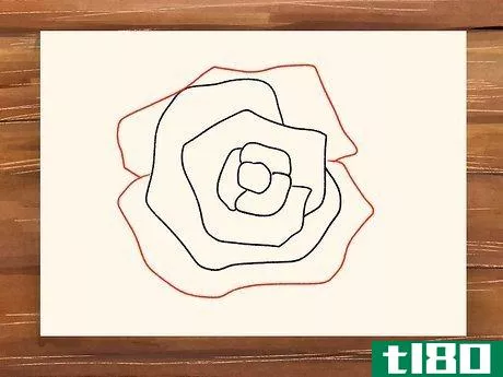 Image titled Draw a Rose Step 7