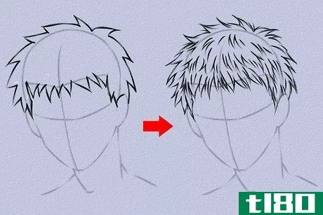 Image titled Draw Anime Hair Step 20