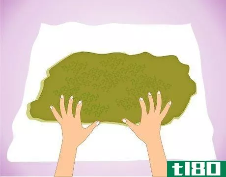 Image titled Remove moisture from moss by putting it in a paper towel Step 4