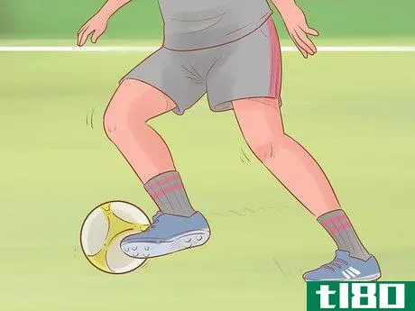 Image titled Dribble a Soccer Ball Past an Opponent Step 7