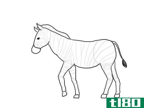 Image titled Draw a Zebra Step 22