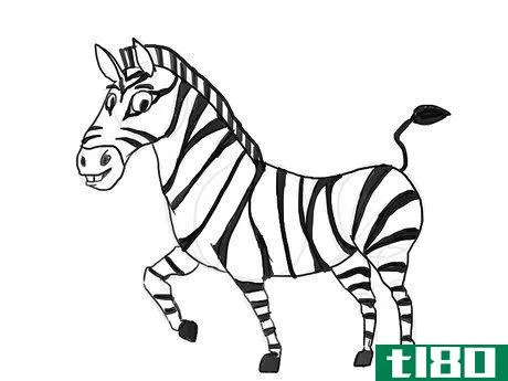 Image titled Draw a Zebra Step 11