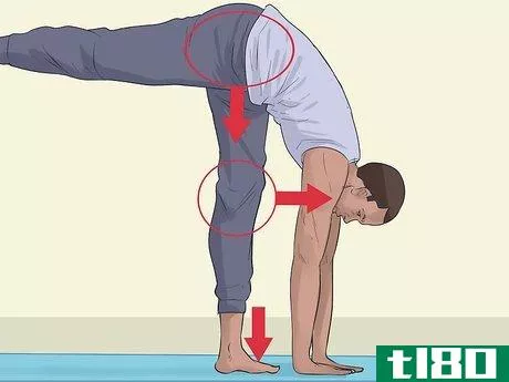 Image titled Do Standing Splits at the Wall in Yoga Step 11