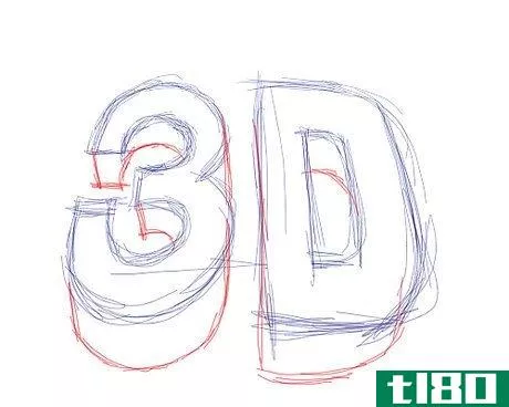 Image titled Draw 3D Letters Step 8