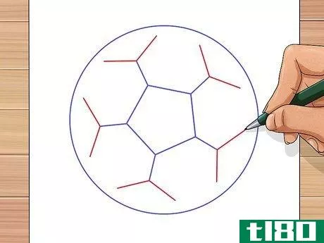 Image titled Draw a Soccer Ball Step 28