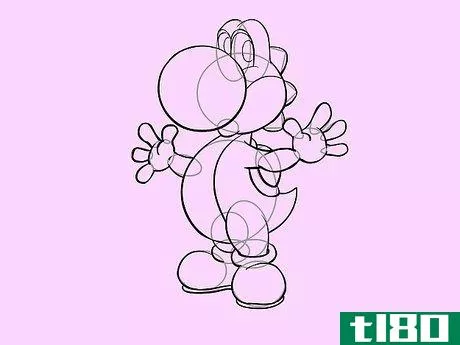 Image titled Draw Yoshi from Mario Step 24