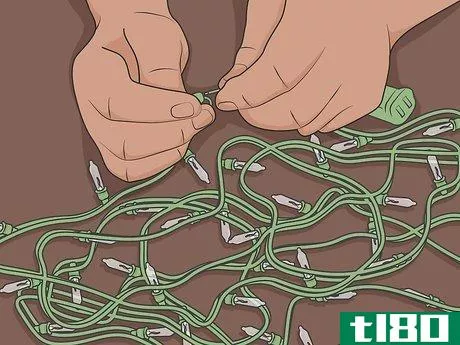Image titled Fix Christmas Lights That Are Half Out Step 02
