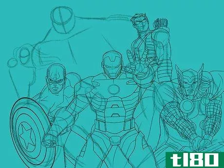 Image titled Draw the Avengers Step 10