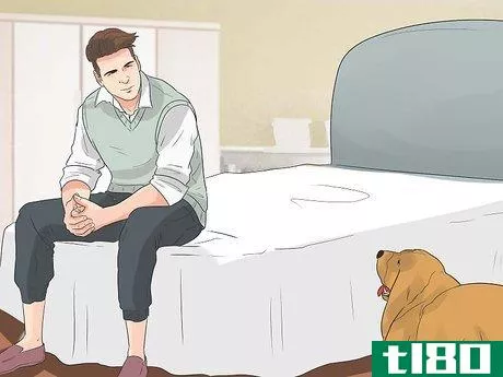 Image titled Encourage Your Dog to Sleep in Your Bed Step 1