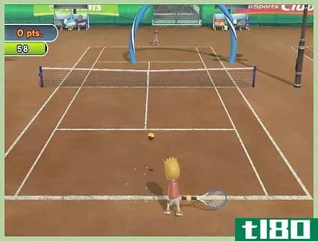 Image titled Do a Fast Ball in Tennis in Wii Sports Step 3