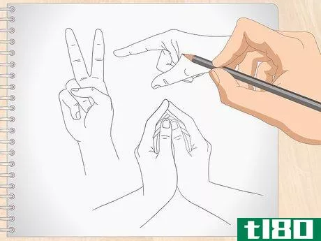 Image titled Draw Anime Hands Step 12