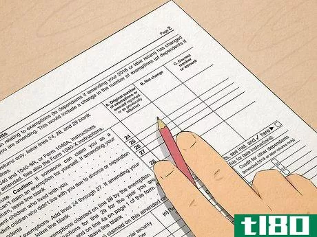 Image titled Fill Out a US 1040X Tax Return Step 7