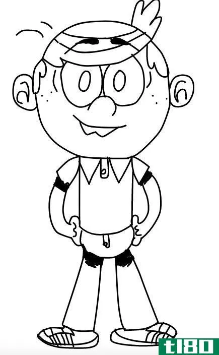 Image titled How to Draw Lincoln Loud from The Loud House Step 10.png