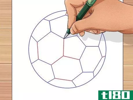 Image titled Draw a Soccer Ball Step 13