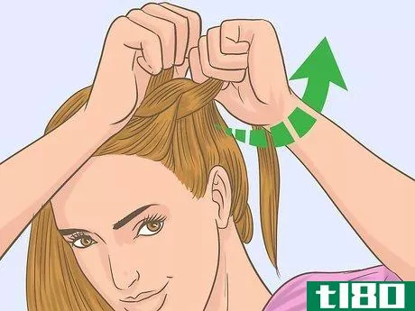 Image titled French Braid Short Hair Step 19