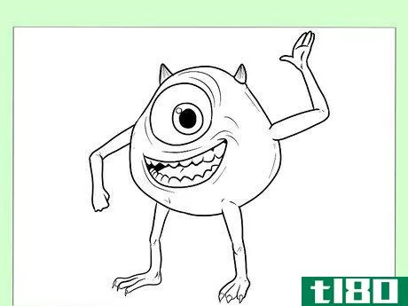 Image titled Draw Mike from Monster's, Inc Step 12