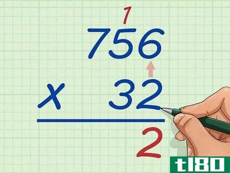 Image titled Do Long Multiplication Step 2