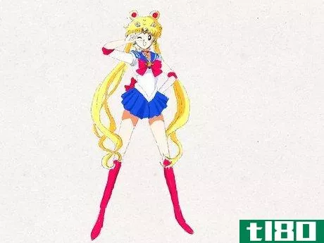 Image titled Draw Sailor Moon in Sailor Moon Crystal Step 11