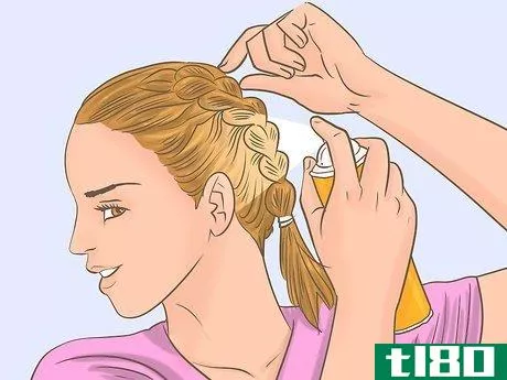 Image titled French Braid Short Hair Step 24