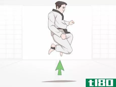 Image titled Execute Jump Kicks (Twio Chagi) in Taekwondo Step 4