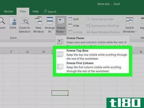 Image titled Freeze Cells in Excel Step 3