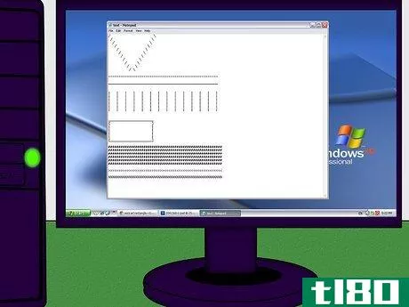 Image titled Draw With Text in Notepad Step 1