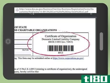 Image titled Form an LLC in Pennsylvania Step 9