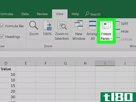 Image titled Freeze Cells in Excel Step 2