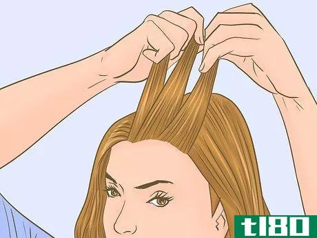 Image titled French Braid Short Hair Step 16