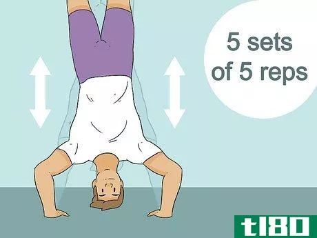 Image titled Do a Handstand Push Up Step 7