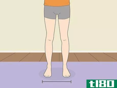 Image titled Do the Triangle Pose in Yoga Step 1