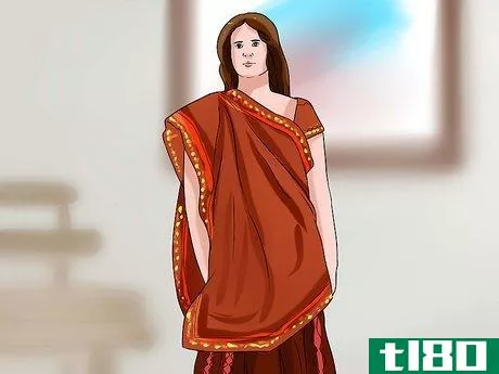 Image titled Dress in a Ghagra Choli (Indian Dress) Step 9