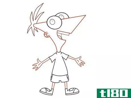 Image titled Draw Phineas Flynn from Phineas and Ferb Step 30