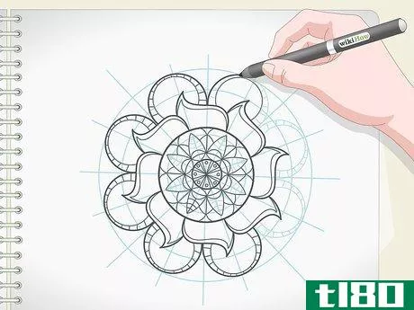 Image titled Draw a Mandala Step 9