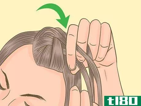 Image titled French Braid Short Hair Step 7