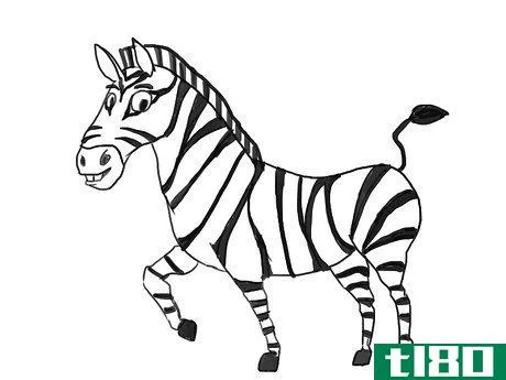 Image titled Draw a Zebra Step 12
