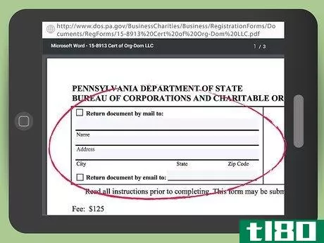 Image titled Form an LLC in Pennsylvania Step 6