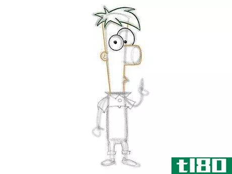 Image titled Draw Ferb Fletcher from Phineas and Ferb Step 11