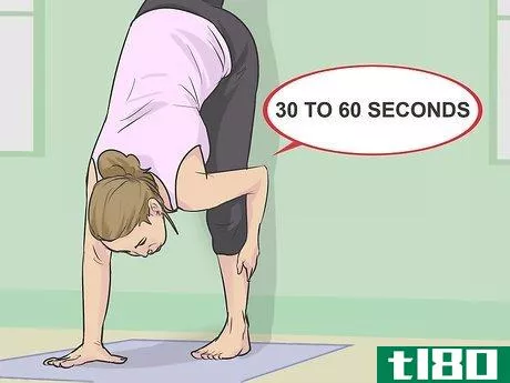 Image titled Do Standing Splits at the Wall in Yoga Step 15