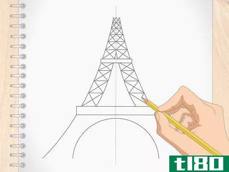Image titled Draw the Eiffel Tower Step 16