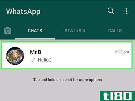 Image titled Delete Old Messages on WhatsApp Step 3