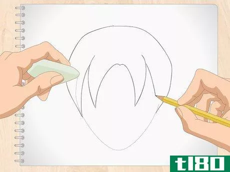 Image titled Draw Manga Hair Step 4