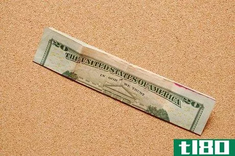 Image titled Fold a $20 Bill Into a Picture of the Twin Towers Step 1
