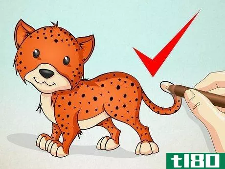 Image titled Draw a Cheetah Step 7