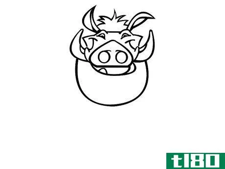Image titled Draw Pumbaa from the Lion King Step 13